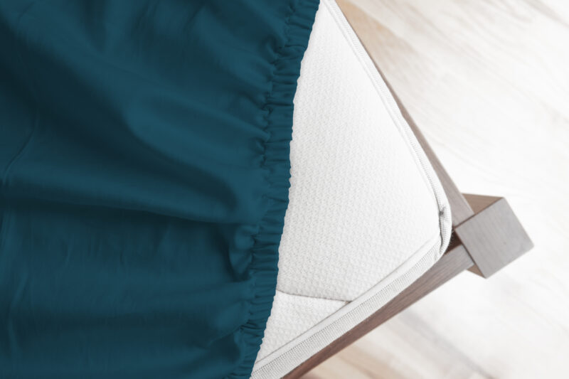 HIP Hoeslaken katoen satijn - Petrol