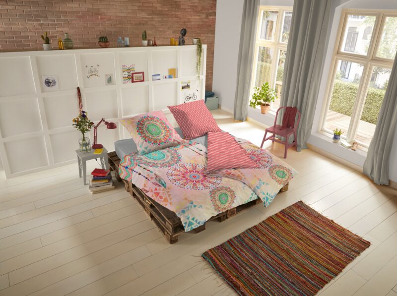 HIP Katoen Satijnen kussensloop "Vilastre" - Multi