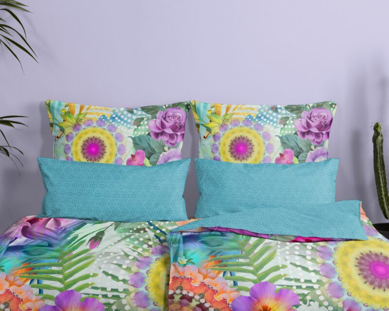 HIP Katoen Satijnen kussensloop "Aviva" - Multi