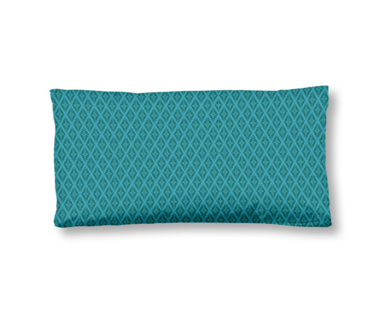 HIP Kussensloop "mandala's en bloemen" - Aqua - (40x80 cm) - Katoen Satijn