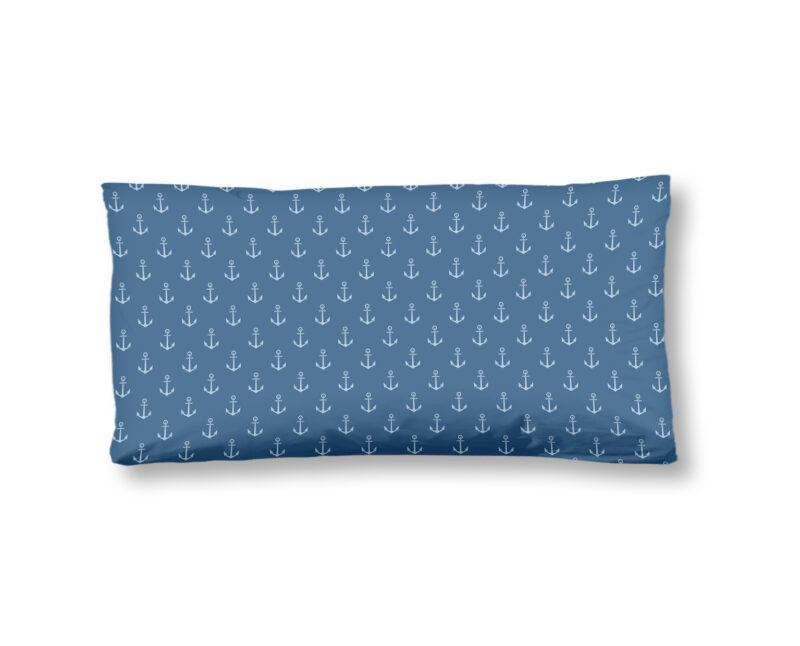 HIP Kussensloop "mandalas/ maritiem" - Blauw - (40x80 cm) - Katoen Satijn