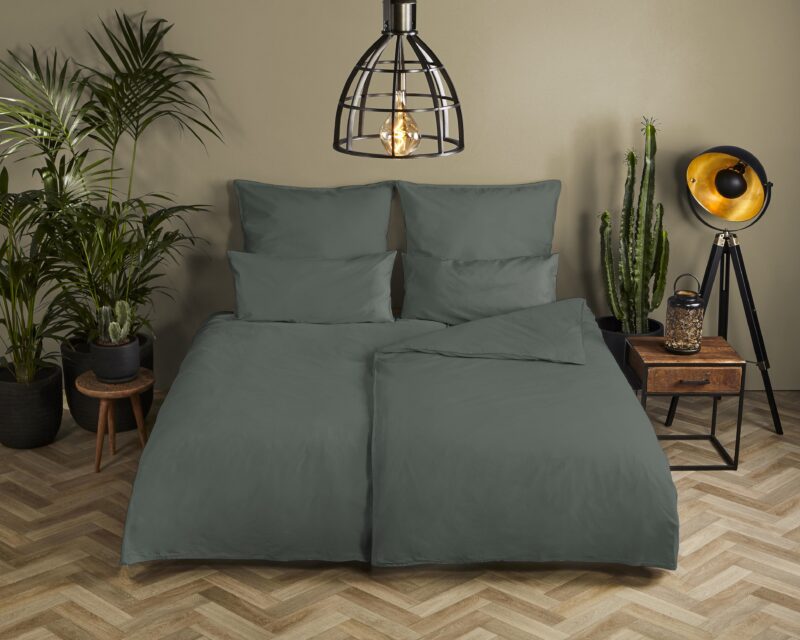 HIP Katoen Satijnen kussensloop "" - Groen