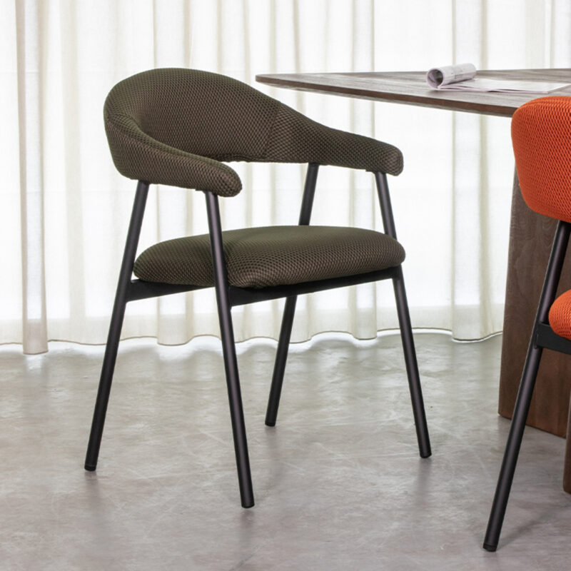 LABEL51 Eetkamerstoel Amaze - Hunter - Breathe - Black Frame Amaze