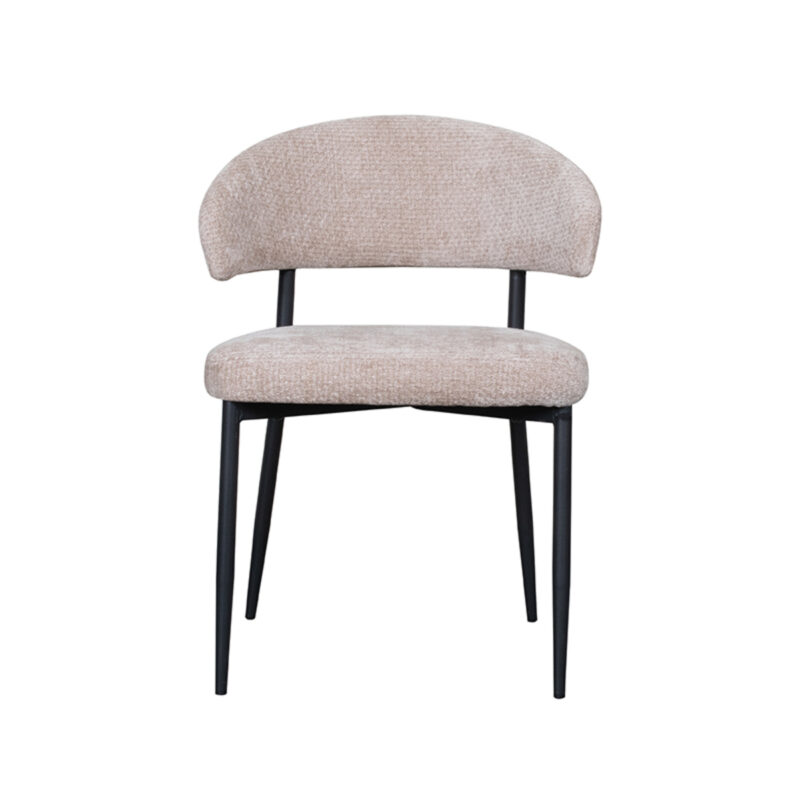 LABEL51 Eetkamerstoel Bliss - Clay - Elite - Black Frame Elite