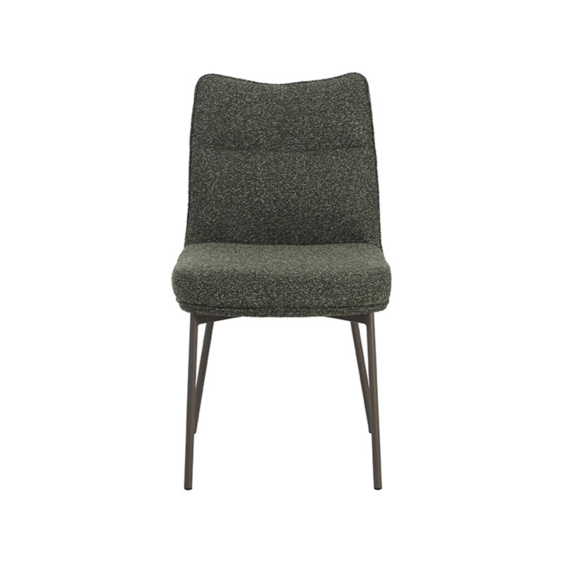 LABEL51 Eetkamerstoel Lennon - Forest - Boucle - Black Frame Lennon