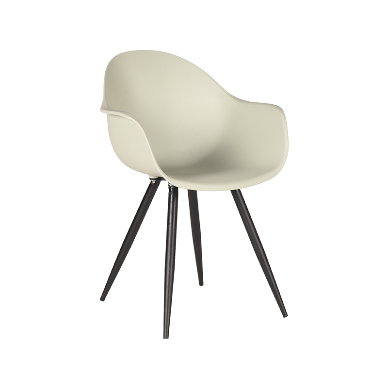 LABEL51 Eetkamerstoel Luca - Breeze - Kunststof - Black Frame