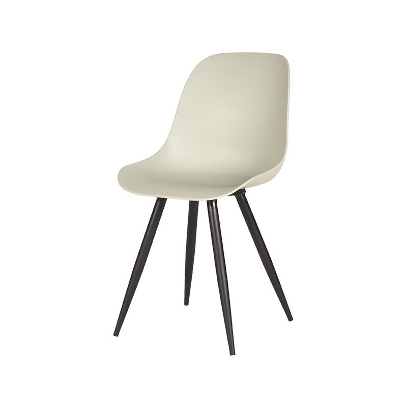 LABEL51 Eetkamerstoel Monza - Breeze - Kunststof - Black Frame Monza