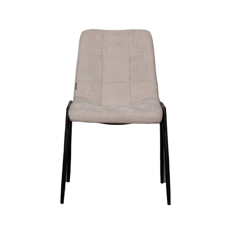 LABEL51 Eetkamerstoel Noor - Naturel - Elite - Black Frame Elite