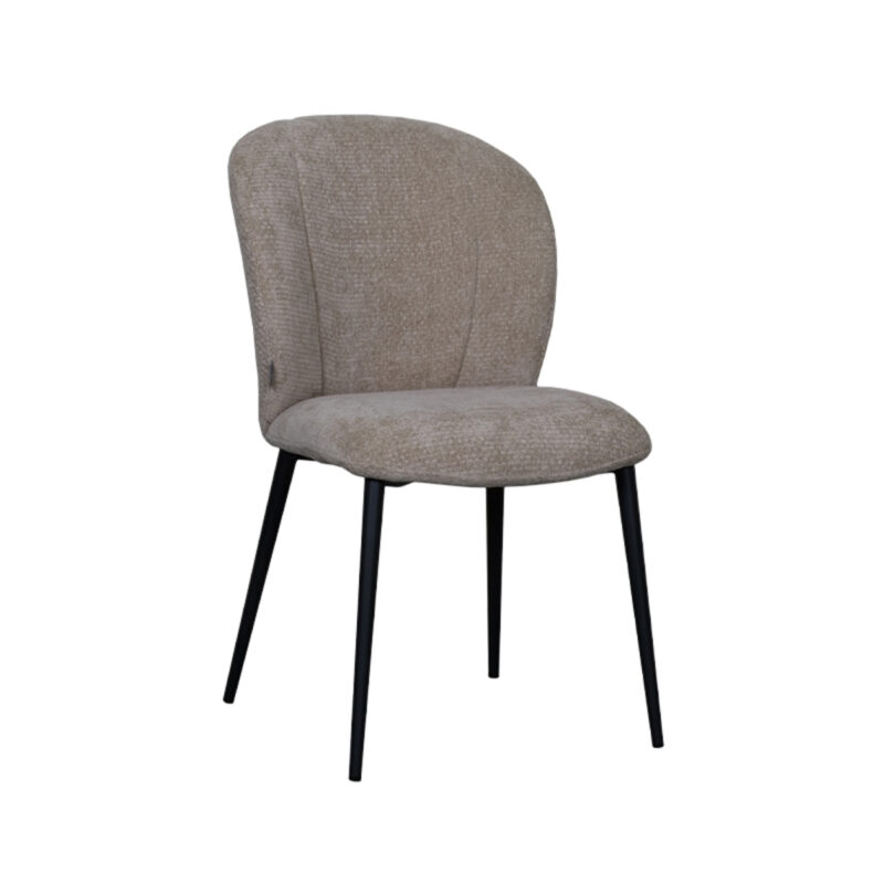 LABEL51 Eetkamerstoel Vino - Clay - Elite - Black Frame Vino