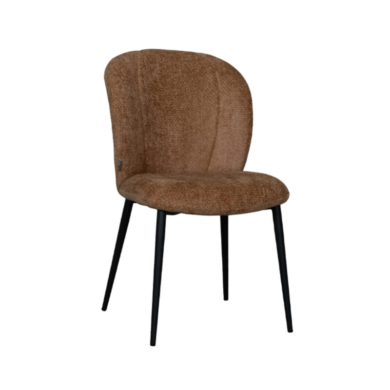 LABEL51 Eetkamerstoel Vino - Cognac - Elite - Black Frame Vino