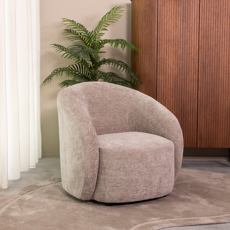 LABEL51 Fauteuil Alby - Stone - Elite - 1-Zits