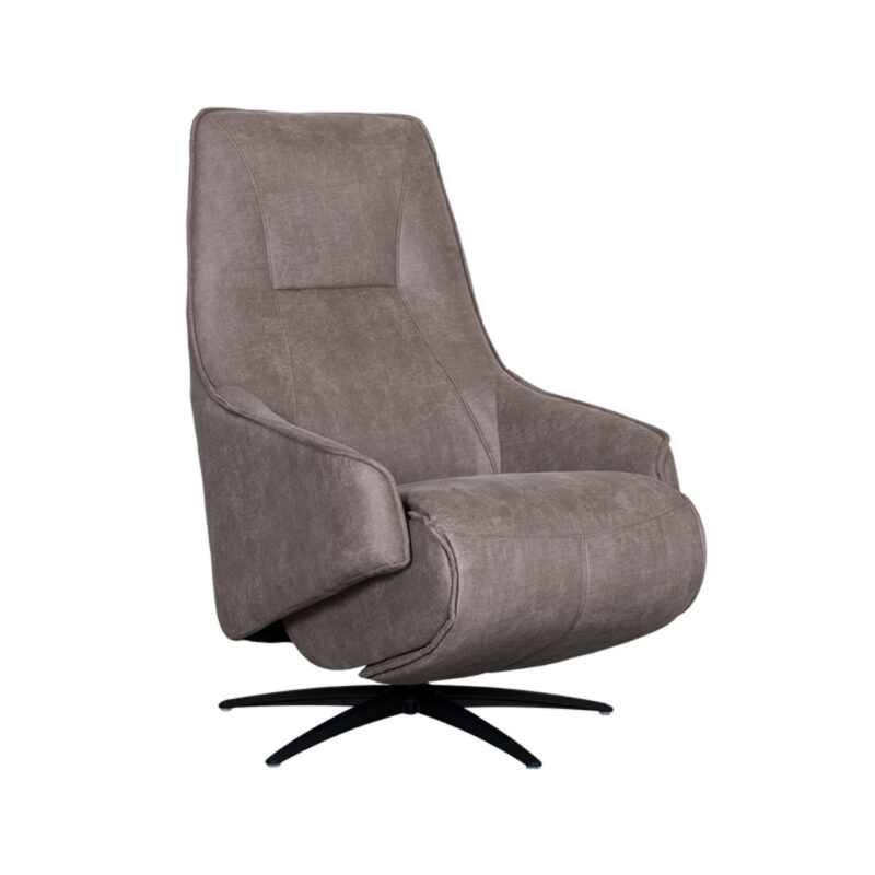 LABEL51 Fauteuil Odense - Taupe - Micro Suede - One Size Micro Suede