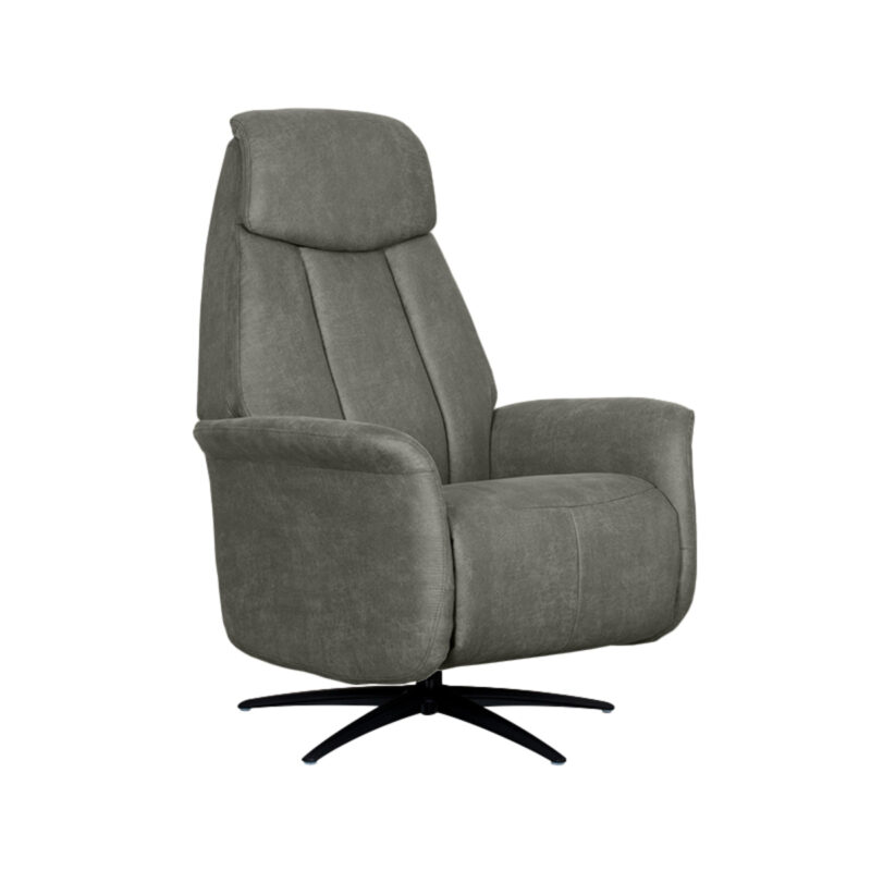 LABEL51 Fauteuil Oslo - Taupe - Micro Suede - 1-Motorig Oslo