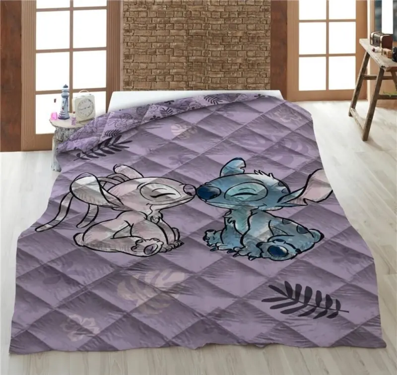 Lilo & Stitch Sprei Paars 140 x 200 cm polyester - pre order
