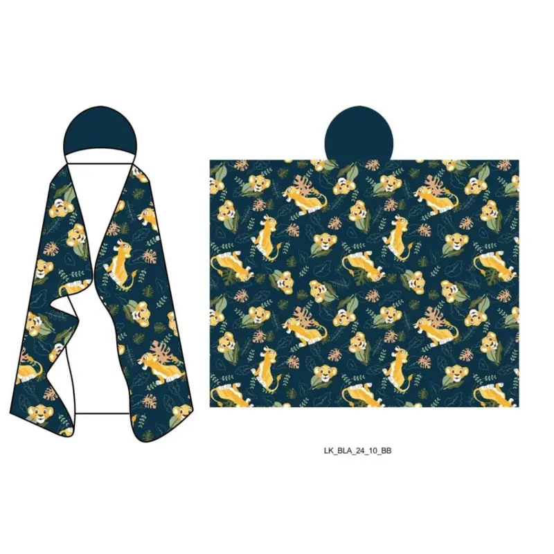 Disney The Lion King fleece plaid met capuchon 120 x 150 cm - polyester