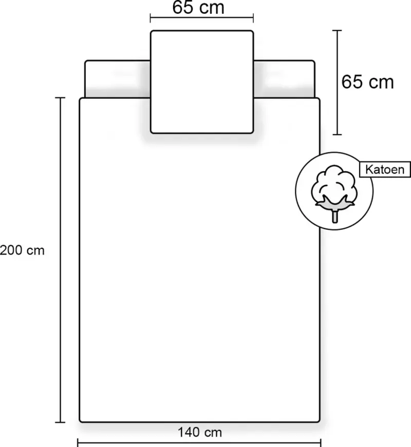 Stitch Dekbedovertrek Flanel 240 x 220 cm - katoen multicolor
