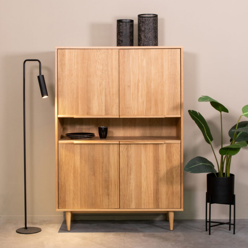 LABEL51 Bergkast Jule - Naturel - Eiken - Hoge Kast Jule