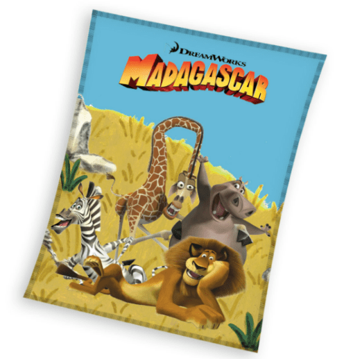 Madagascar fleece plaid meerkleurig 130x160cm