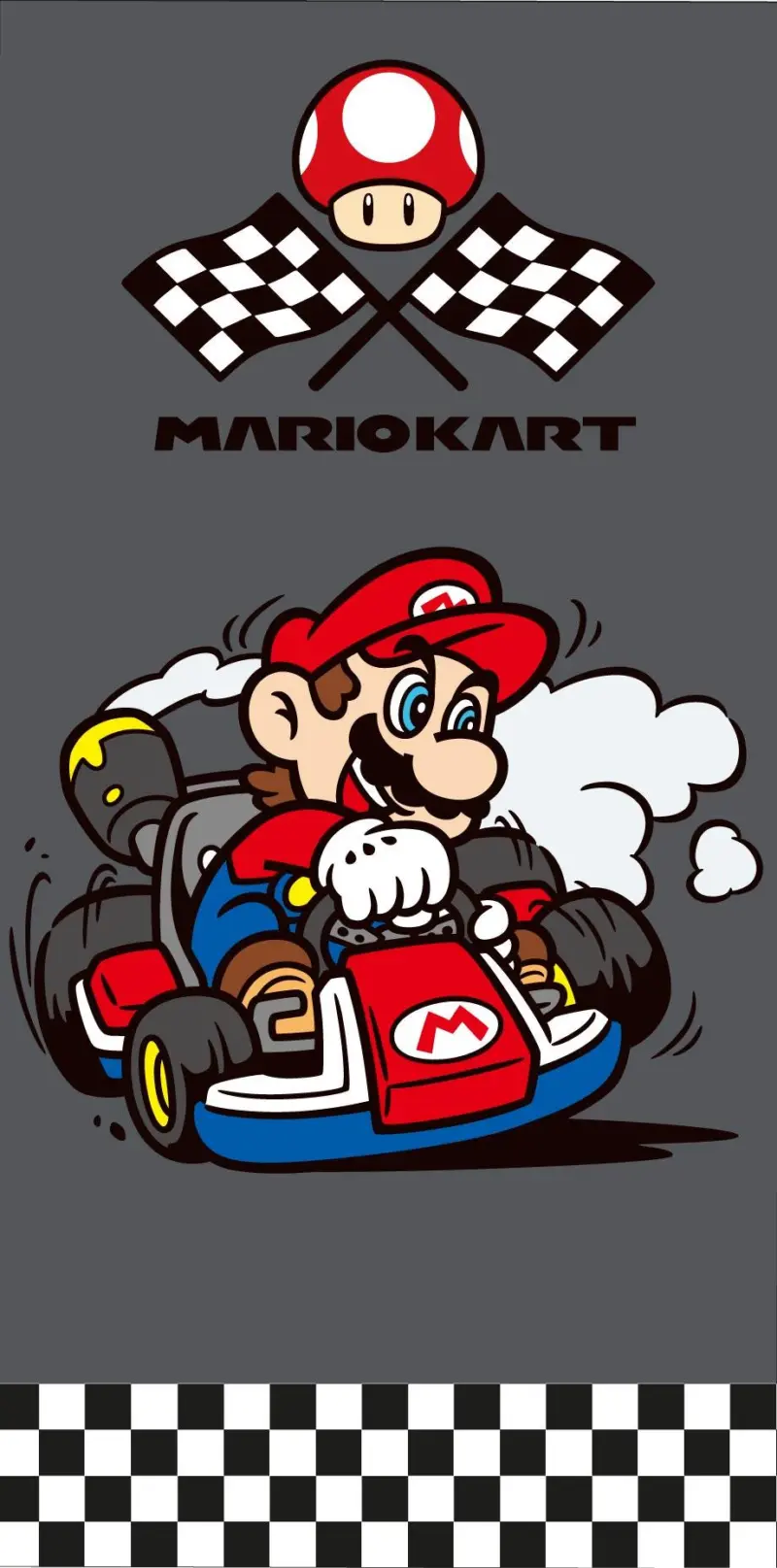 Mariokart strandlaken  70 x 140 cm