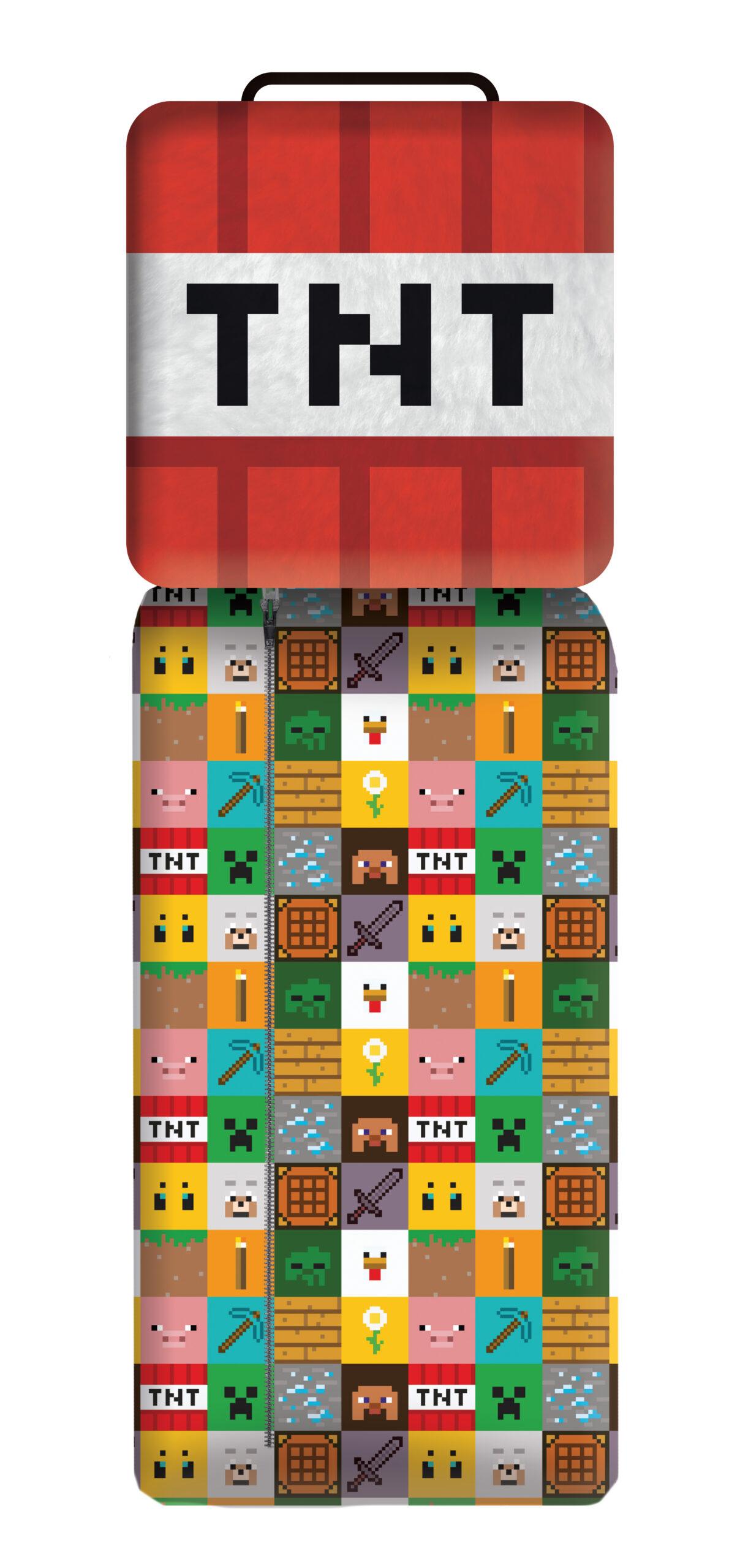 Minecraft slaapzak TNT 50 x 130 cm - polyester