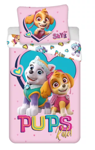 Paw Patrol dekbedovertrek Pups Rules 140 x 200 cm - 70 x 90 cm Katoen