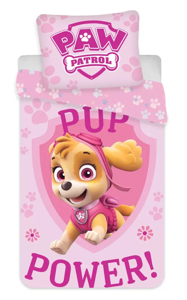 Paw Patrol peuterdekbedovertrek Skye  100 x 135 cm Katoen
