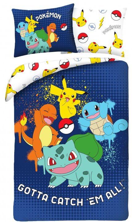 Pokemon Gotta Catch Em All Dekbedovertrek 140 x 200 cm (70 x 90 cm) polyester