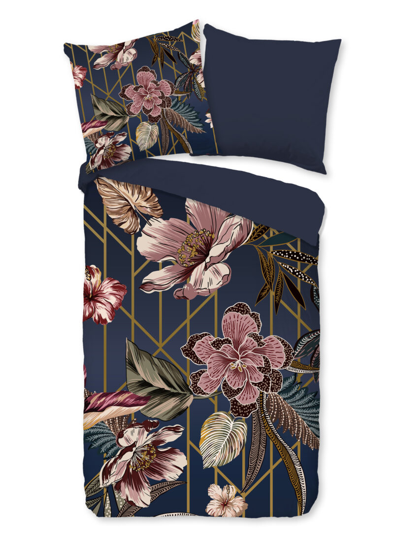 Pure Dekbedovertrek "" - Blauw - (155x220 cm) - Microfiber