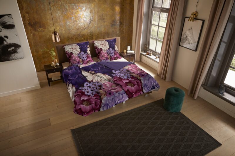 Pure Microfiber dekbedovertrek  "Triade" - Paars