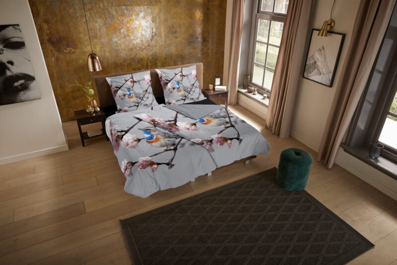 Pure Microfiber dekbedovertrek  "Yule" - Grijs