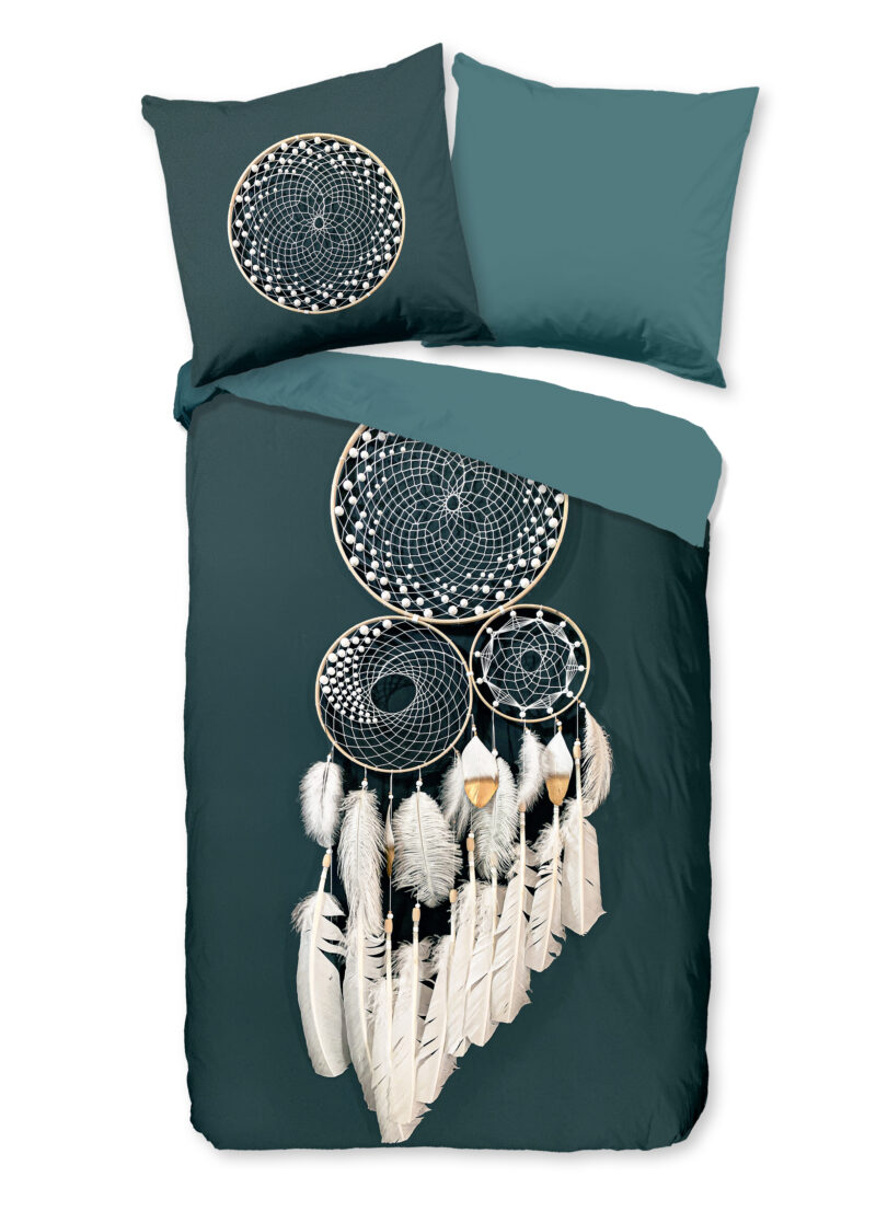 Pure Dekbedovertrek "dromenvanger" - Petrol - (135x200 cm) - Microfiber