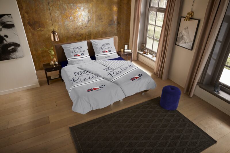 Pure Microfiber dekbedovertrek  "French" - Grijs