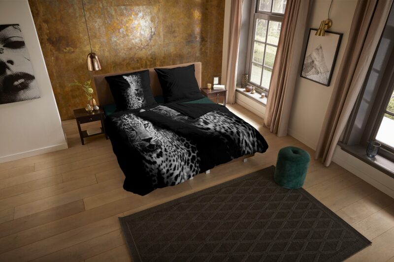 Pure Microfiber dekbedovertrek  "Hans" - Zwart