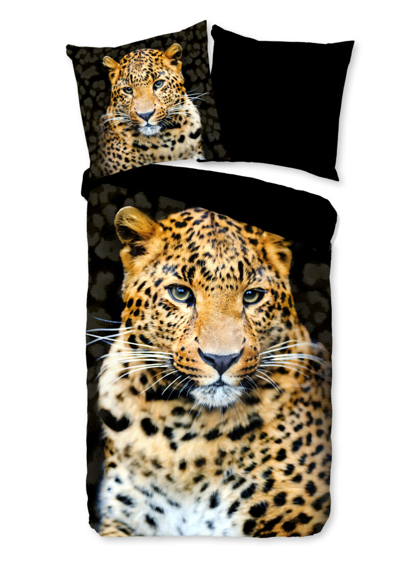 Pure Dekbedovertrek "luipaard" - Zwart - (135x200 cm) - Microfiber