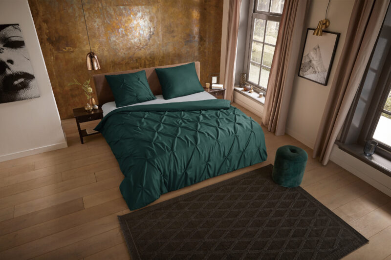 Pure Microfiber dekbedovertrek  "Elegance" - Groen
