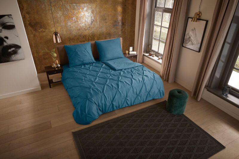 Pure Microfiber dekbedovertrek  "Elegance" - Petrol
