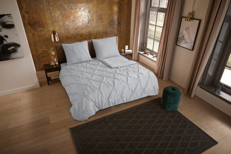 Pure Microfiber dekbedovertrek  "Elegance" - Zilver