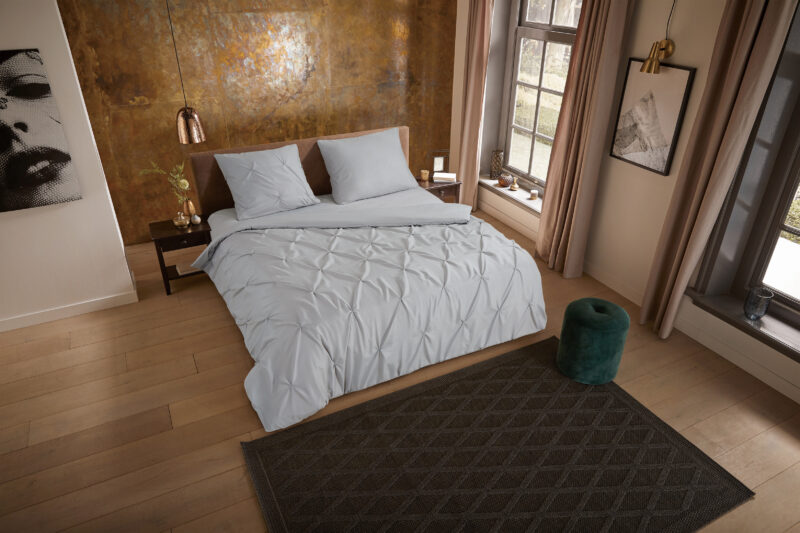 Pure Microfiber dekbedovertrek  "Elegance" - Zilver