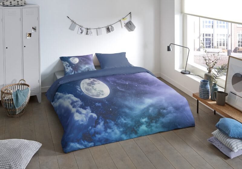 Pure Microfiber dekbedovertrek  "Universe" - Multi