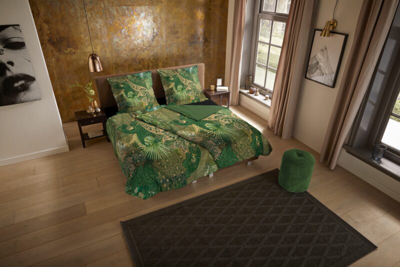 Pure Microfiber dekbedovertrek  "Louise" - Groen