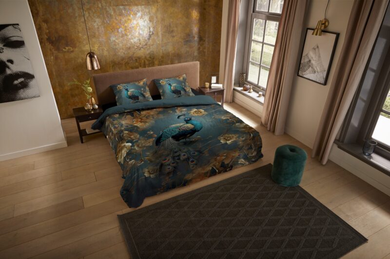 Pure Microfiber dekbedovertrek  "Savaya" - Petrol