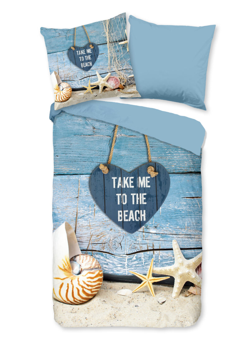 Pure Dekbedovertrek "strand/ zee" - Multi - (135x200 cm) - Microfiber