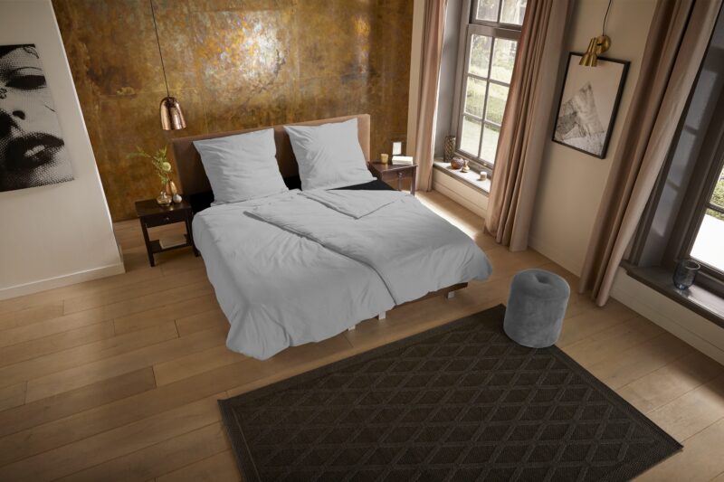 Pure Microfiber dekbedovertrek  "Pure uni light grey" - Grijs