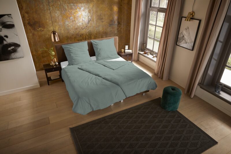 Pure Microfiber dekbedovertrek  "Pure uni sage" - Groen