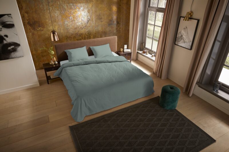 Pure Microfiber dekbedovertrek  "Pure uni sage" - Groen