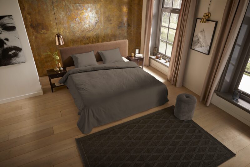 Pure Microfiber dekbedovertrek  "Pure uni taupe" - Taupe