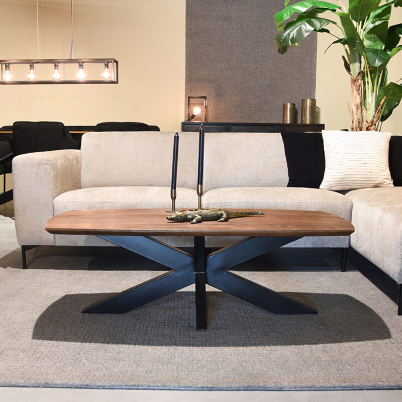 LABEL51 Salontafel Zane - Espresso - Mangohout - 120 cm Zane