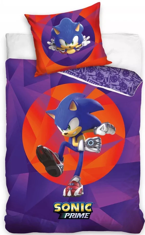Sonic Prime Dekbedovertrek  140 x 200 cm - 60 x 70 cm
