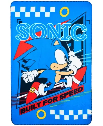 Sonic Built For Speed Fleece deken 100 x 150 cm
