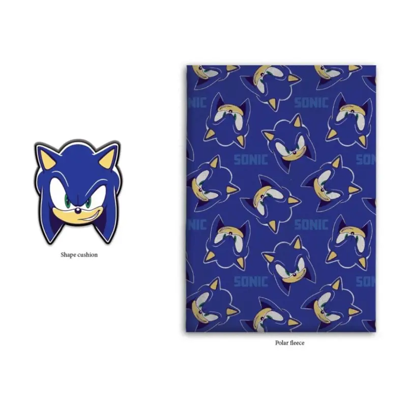 Sonic Fleece plaid + Kussen 100 x 140 cm - polyester